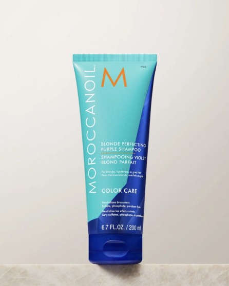 Moroccanoli იასამნისფერი შამპუნი ქერა თმისთვის