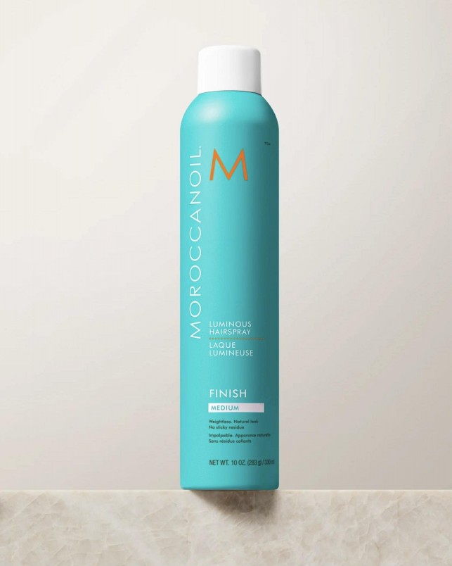 Moroccanoil Luminous საშუალო ფიქსაციის ლაქი